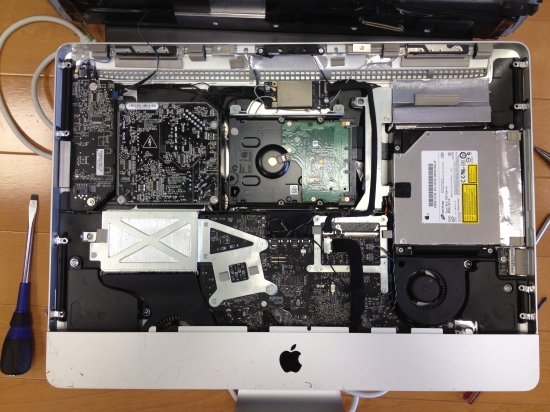 iMac 27インチLate2009 SSD換装 光学ドライブ不調